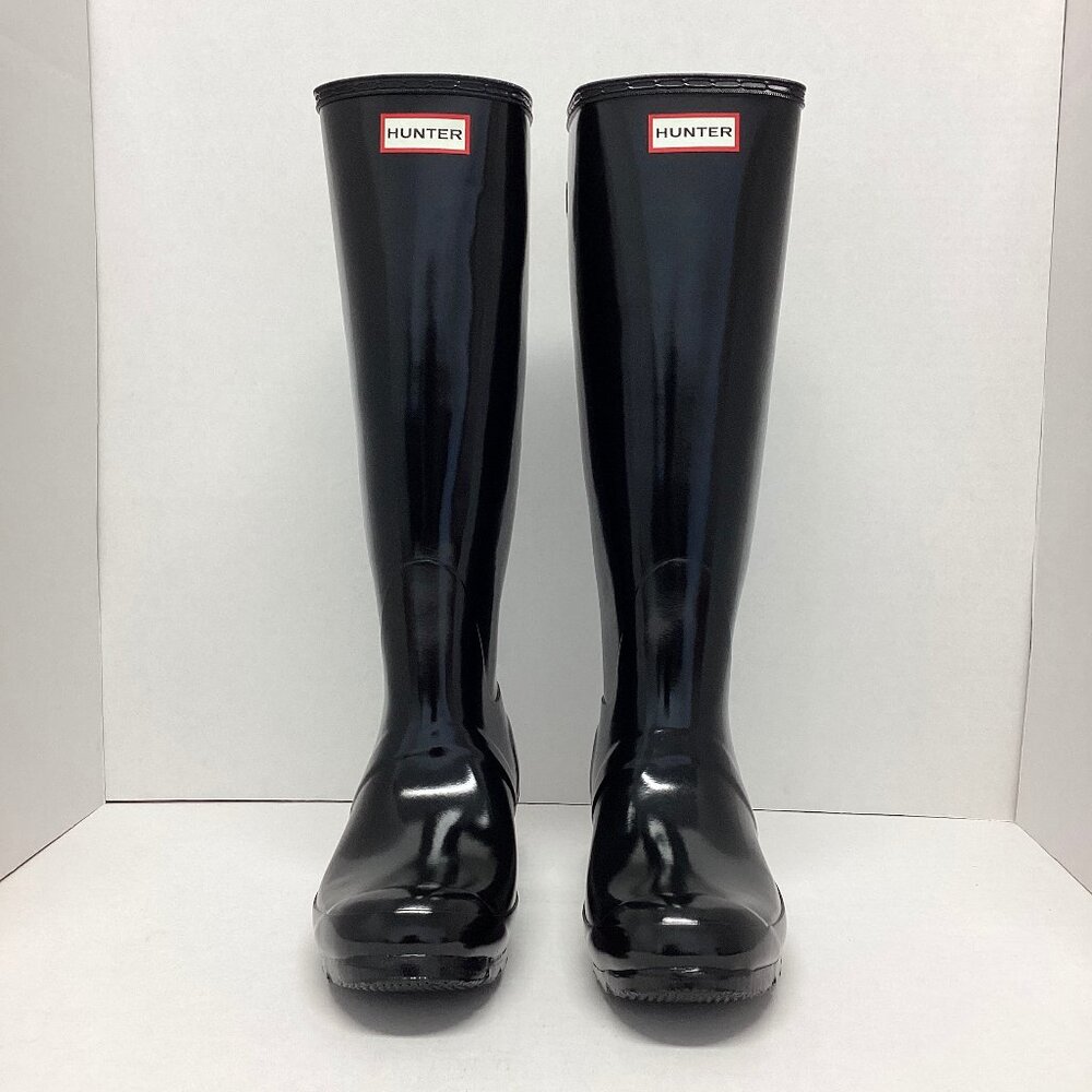 Hunter Women's Original Back Adjustable Tall Gloss Boots Size 8, WFT1001RGL D(1)